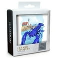 thumbnail image 2 of Maine, Blue Lobster and Portland Lighthouse (Absorbent Ceramic Coasters Set of 4 Matching Images, Cork Back, Kitchen Table Decor), 2 of 3