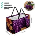 thumbnail image 2 of Grape Large Foldable Oxford Cloth Laundry Bag Storage Box Cube Organizer, 2 of 7