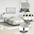 thumbnail image 4 of vidaXL Upholstered Bed Frame with Slats, No Boxspring Needed, Light Gray Velvet Full Bed, 4 of 9