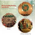 thumbnail image 2 of Goplus Pre-lit Holiday Christmas 4-Piece Set, Christmas Garland, Wreath and Set of 2 Entrance Trees with LED Lights, Artificial Christmas Tree Celebrating Set, 2 of 8