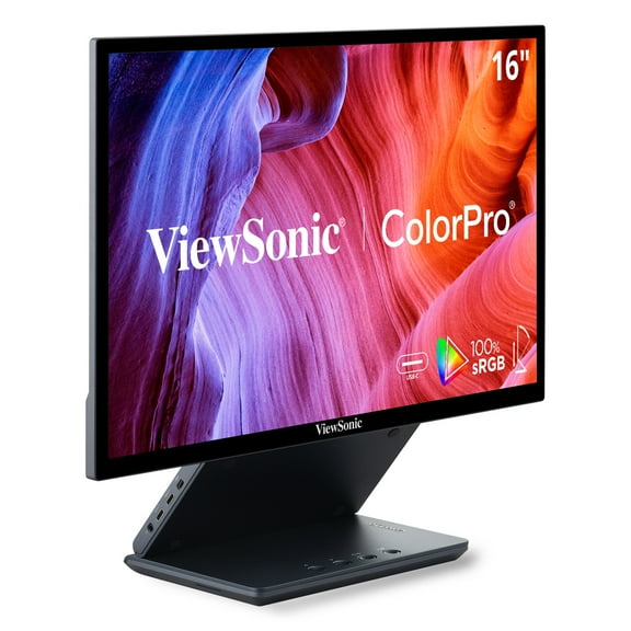 ViewSonic VP1656 15.6" FHD IPS Portable Monitor with 2 Way Powered USB C