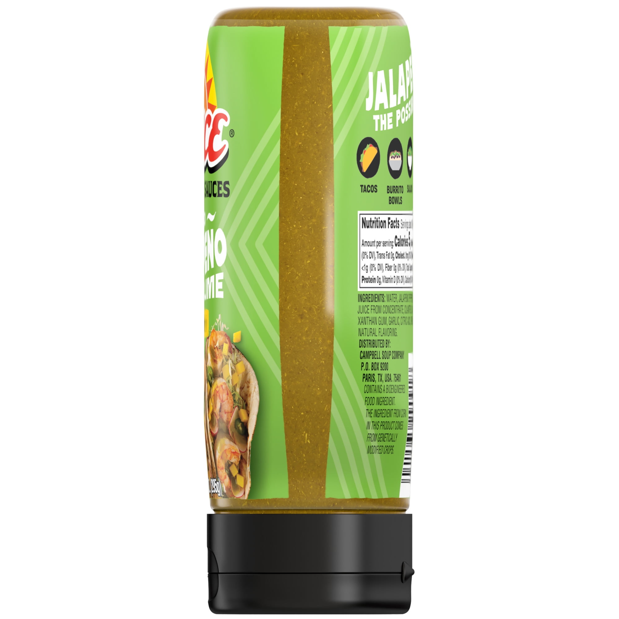 Pace Cilantro Jalapeno Lime Signature Sauce, 10.4 oz Bottle