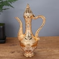 thumbnail image 2 of Abbracc 8 PCS Vintage Decanter Set Set With Cups And Tray Gold, 2 of 9