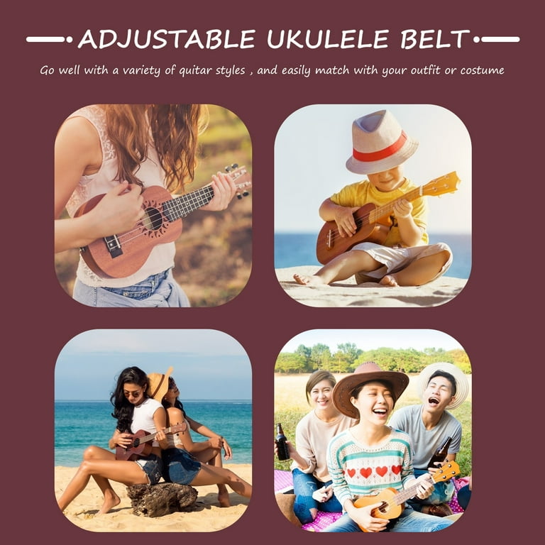 Buy Ukulele Strap No Drill Adjustable Double J Hook Ukulele