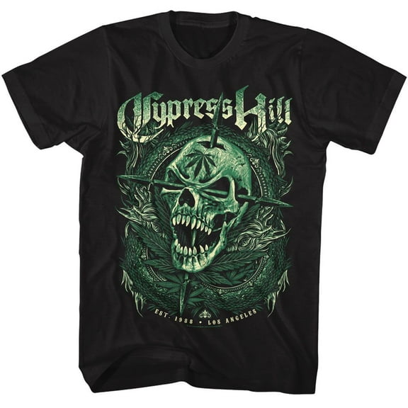 Cypress Hill Est 1988 Black Adult T-Shirt