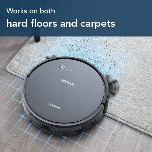  ECOVACS DEEBOT 601 Robotic Vacuum Cleaner with App Control,  for Carpet & Optimized for Hard Floor, Max Mode, Quiet, Scheduling,  Auto-Charging, Pet Friendly, Works with  Alexa & Google Assistant