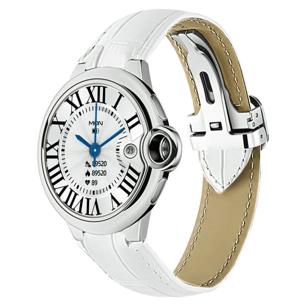 Reloj inteligente Irfora Reloj inteligente BT de 1,32 pulgadas, relojes inteligentes, respuesta táctil, llamada, resistente al agua, rastreador de actividad física, reloj