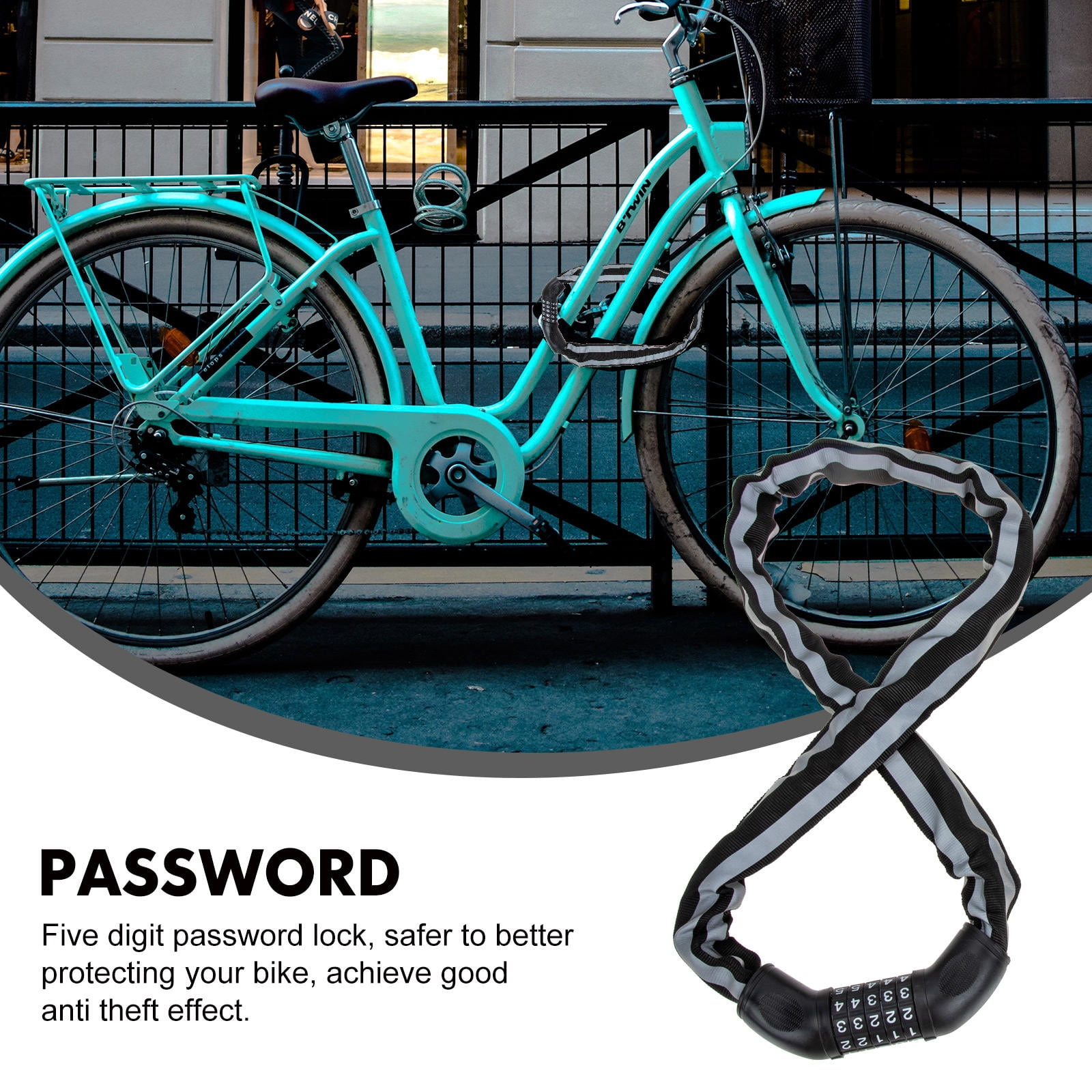 ELAYARD Anti-theft Bike Lock Portable for Sports Gear 1Pack