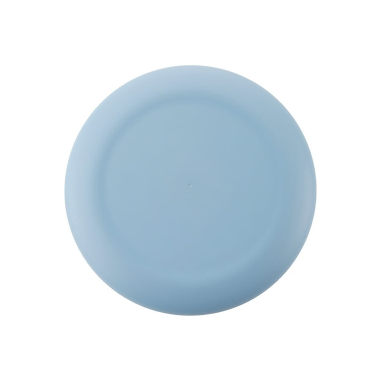 Mainstays 12-Piece Plastic Etched Gingerbread Dinnerware Set, Blue