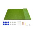 thumbnail image 1 of Colaxi Golf Hitting Mat, Golf Mat, Wear-resistant Golf Swing Training Aid, Golf Practice Mat As A Gift for Indoor And Outdoor Golfers 1 Mat With Tools Set, 1 of 8