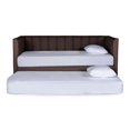 thumbnail image 2 of Cama Doble De Lino Chocolate Makora Modelo Gambino Incluye 2 Colchones, 2 of 8