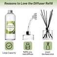 thumbnail image 4 of LA BELLEFÉE Reed Diffuser Refill 500ml, Long Lasting Citronella Lemongrass Fragrance with 6 Sticks, Fresh Scent Home Room Air Freshener for Everyday Use, 4 of 8