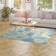 thumbnail image 4 of Ocean Life Seashell Coral Print Carpet Style Living Room Bedroom Soft Comfy Rug Modern 3d Entry Door Mats Household 23.6"x35", 4 of 7