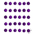 thumbnail image 2 of Nearly Natural Purple Plastic Holiday Christmas 2.5" Shatterproof Ornament Set, 30 Count, 2 of 4