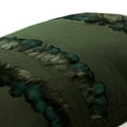 thumbnail image 2 of The HomeCentric Olive Green Pack of 2,12"x24" (30x60 cm) Lumbar Couch Cushion Covers, Linen Feather Pillow Cover Sofa, Abstract Pattern Modern Style - Peacock Masquerade, 2 of 3