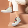 thumbnail image 6 of Platform Canvas Sneakers&nbsp;for Womens mens Fashion High Top Canvas Platform Shoes Casual Lace-up Shoes&nbsp;Comfortable Lightweight Walking Shoes for Daily Work, 6 of 6
