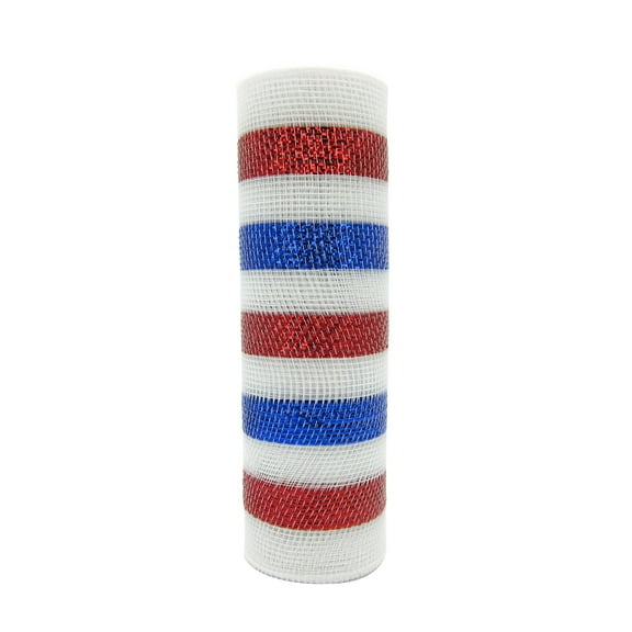 MICHAELS Red, White & Blue Striped Mesh by Celebrate It™
