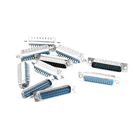 12 Pin Adapter - Unique Bargains DB25 25 Pins 2-Row Solder Type VGA Cable Male Connector Adapter Plug 10pcs