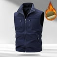 thumbnail image 2 of ZACPNCV Mens Polar Fleece Vest Winter Warm Lightweight Sleeveless Jackets Cozy Soft Zip Up Stand Collar Vests Outerwear, 2 of 4