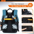 thumbnail image 5 of Tool Backpack Heavy Duty for Men, 45-Pockets Organizer Bags with Laptop Compartment,Durable Tool Carrier with Charging Port for Eelectrician Construction Mechanic Work,, 5 of 8