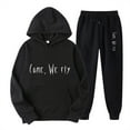 thumbnail image 2 of Idoravan Sweatpants Sets for Women 2 Piece Women's Casual Printed Pocket Hoodie With Long Sleeves And Pants Set, 2 of 3