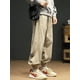 thumbnail image 3 of Pantalones cargo japoneses de otoño 2023 para hombre, pantalones deportivos informales con apliques de letras y cordón, pantalones holgados de gran tamaño Y2K para la calle, 3 of 5