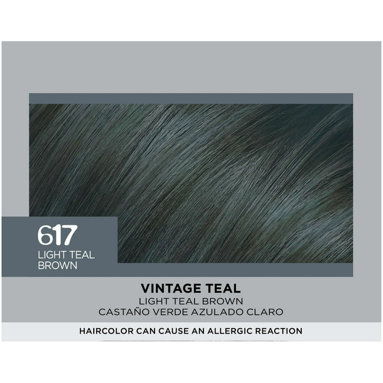 L'Oreal Paris Feria Permanent Hair Color, 617 Vintage Teal