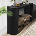 thumbnail image 5 of YYAo Console Table, Entryway Table, Console Sofa Table,60" Thick Top Entryway Table with Curved Legs for Sofas, Entryway (Black), 5 of 11