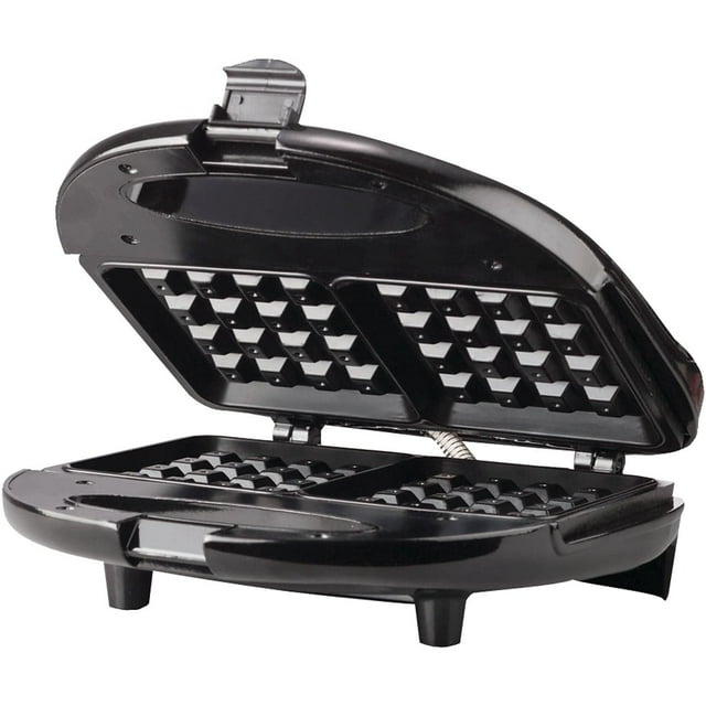 Brentwood Waffle Maker Dual Antiadherente (Negro), TS-243