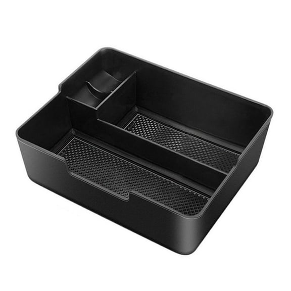 Center Console Armrest Storage Box Organizer Tray for 2017 - 2020 Cars with Rubber Mats, Made of ABS Plastic