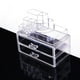 thumbnail image 3 of Organizador de maquillaje y cosméticos apilable de 3 niveles con cajones y expositor para guardar joyas., 3 of 7