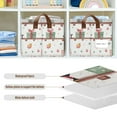 thumbnail image 4 of Yayeee Foldable Storage Basket for Shelves with Handles Set of 2 Waterproof Cloth Bins, Christmas Box Train, 4 of 7