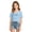 Light Blue-1, variant on LRen Girls Off The Shoulder Tops Size 10-12,Girls Short Sleeve Summer Solid Color Tee Y2k Preppy Loose Fit Pullover Off The Shoulder Sweatshirt Tops