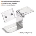 thumbnail image 4 of Uxcell 4'' Stainless Steel 90 Degree Heavy Door Latch Hasp Lock, Silver, 4 of 5