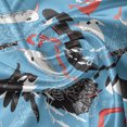 thumbnail image 5 of Ambesonne Narwhal Window Valance, Arctic Ocean Fauna, 54" X 12", Blue Dark Coral Black, 5 of 5