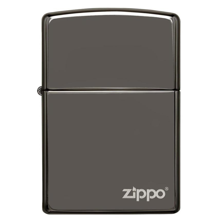 Zippo Black Ice Pocket Lighter with Zippo Logo