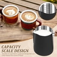 thumbnail image 6 of FUYGRCJ Milk Frothing Pitcher, 20oz/600ml Steaming Milk Frother Pitcher, Stainless Steel Espresso Machine Accessories for Coffee Bar, Milk Coffee Latte Art, Barista Steam Pitcher Milk Jug Cup, 6 of 11