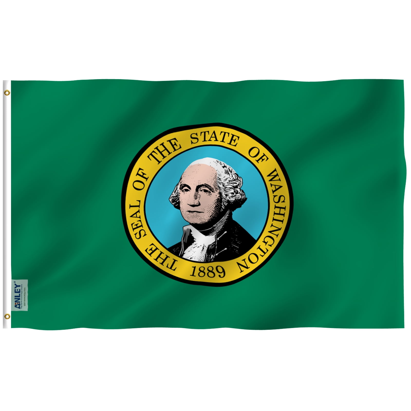 ANLEY Fly Breeze 3x5 Foot Washington State Flag Vivid Color and UV