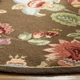 thumbnail image 3 of Safavieh Chelsea Hayleigh Bordered Wool Area Rug, Brown, 3' x 3' Round, 3 of 11
