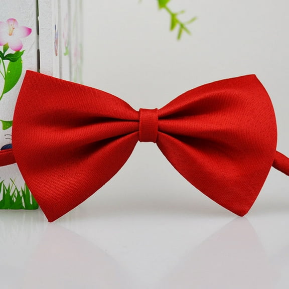 WHAMVOX Kids Bow Tie for Boys with Vintage Design Assorted Color Polyester Silk Lightweight for Dressing Decoration