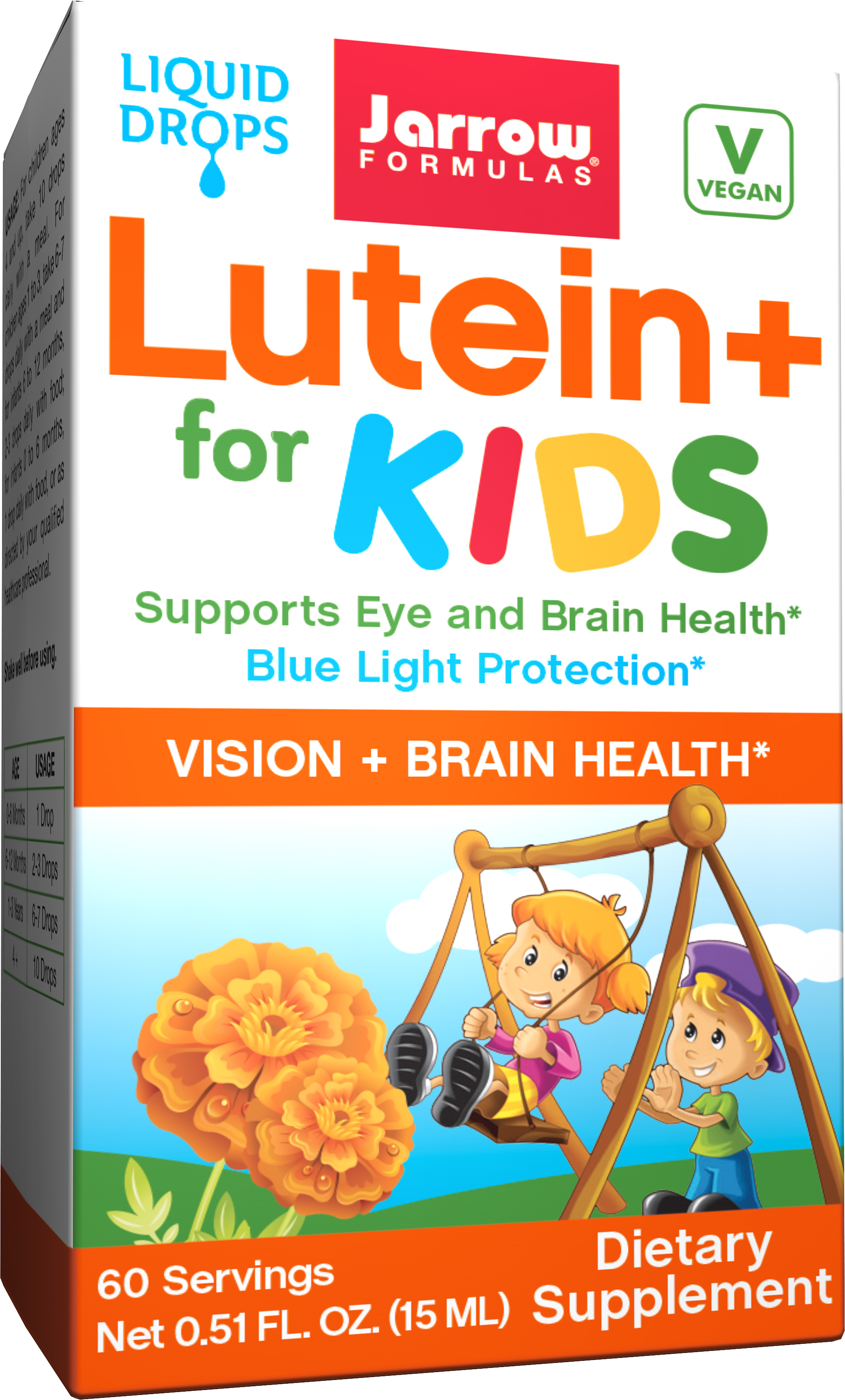 Jarrow Formulas Lutein + for Kids, Supports Eye and Brain Health* Blue
