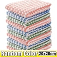 thumbnail image 3 of 50/1 piezas de paños de cocina de vellón coral, trapos para lavar platos, paños de limpieza súper absorbentes, estropajos para fregar, toallas para limpiar ventanas de vidrio, 3 of 5