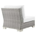 thumbnail image 5 of Modway Conway Outdoor Patio Wicker Rattan Armless Chair in Light Gray White, 5 of 8