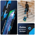 thumbnail image 4 of Heavy Duty Shockproof Case for Samsung Galaxy Tab A11+,Anti drop silicone+PC Layer Protective Case 360 ° Rotating Square Handle Stand With Shoulder Strap,Blue,For Galaxy Tab A11+, 4 of 8