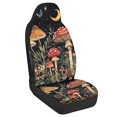 thumbnail image 2 of Psesaysky Mushroom Moon Car Seat Covers, 2 Pack Polyester Universal Front Covers, Washable Easy Install for Interior Car Truck Accessories, 2 of 12