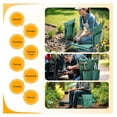 thumbnail image 7 of Garden Kneeler and Seat, Foldable Gardening Stool with Tool Pouch - Heavy Duty Kneeling Pad for Outdoor Work, Fishing, Arbor Day Gift - Green, 7 of 7
