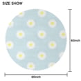 thumbnail image 2 of Round Tablecloth Wrinkle Free 60 Inch Table Cover Daisy Design Kitchen Dining, 2 of 5