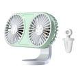 thumbnail image 2 of Ventilador de refrigeración portátil para automóvil Atmósfera de carga USB Ángulo de luz Ajustable Eléctrico Verde Zulema Ventilador portátil para automóvil, 2 of 8