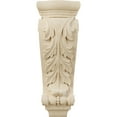 thumbnail image 2 of Ekena Millwork 7"W x 4"D x 20"H Large Farmingdale Acanthus Pilaster Corbel, Lindenwood, 2 of 4
