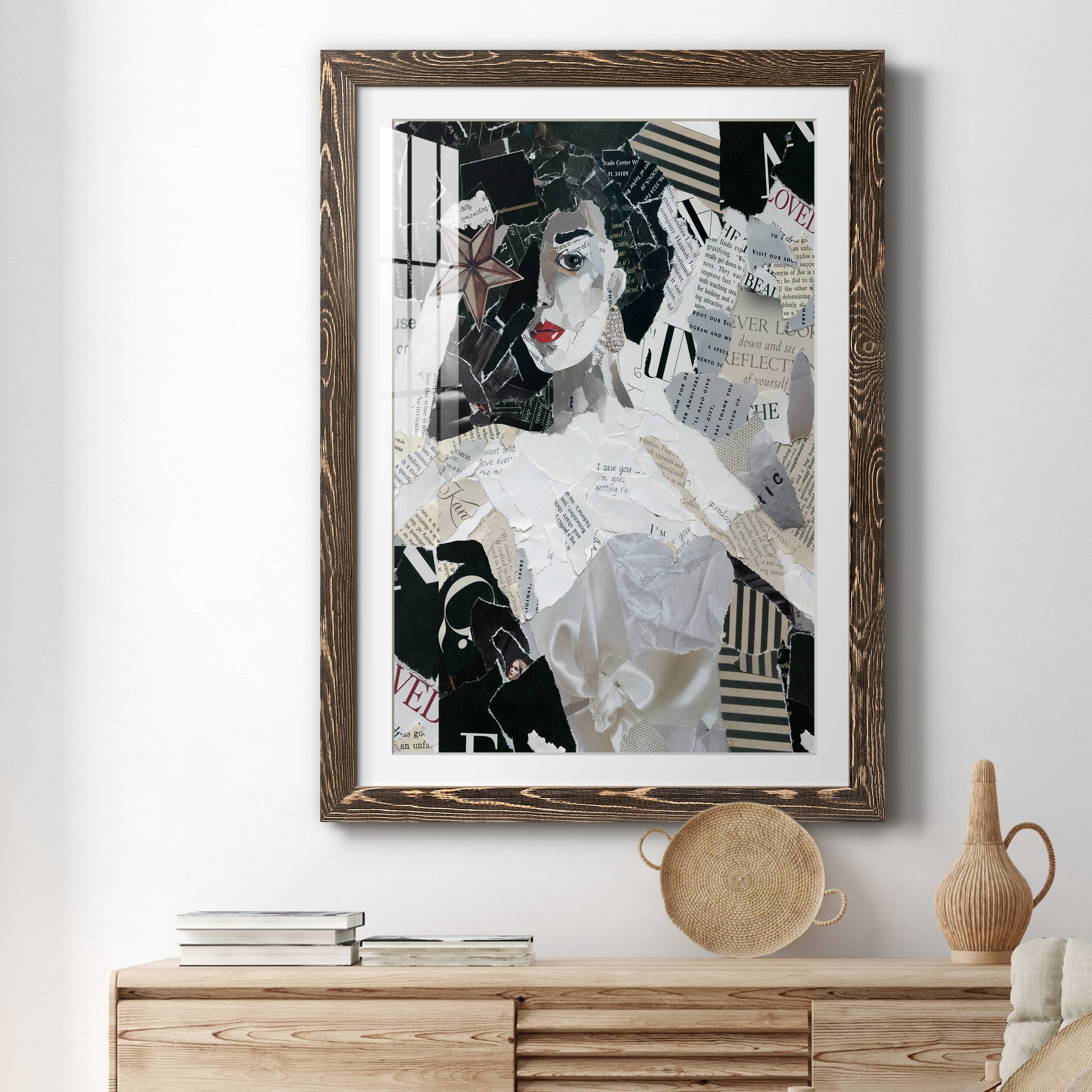 Runway Star - Premium Framed Print - Distressed Barnwood Frame - Ready to Hang